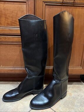 Men's Black Tall Equestrian Riding Boots 11R
